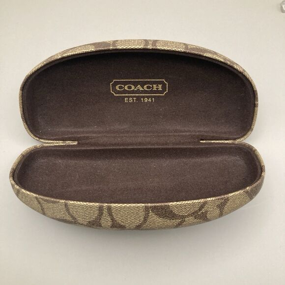 Coach Eyeglasses Frames HC5067 9233 Satin Black Silver/Crystal Cat Eye 51-17-135 - Picture 3 of 16